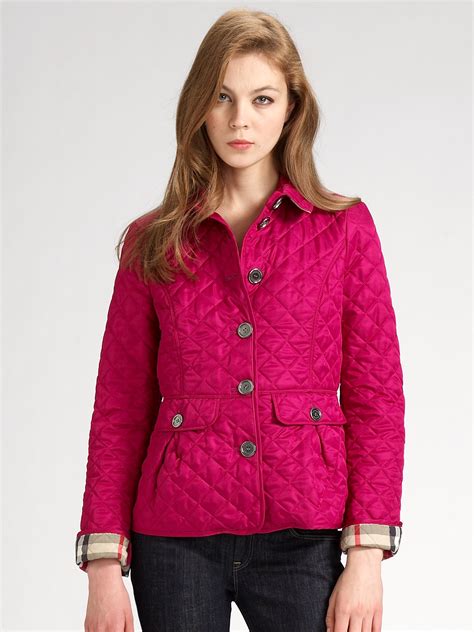 burberry crimson pink jacke damen|Burberry jackets for women.